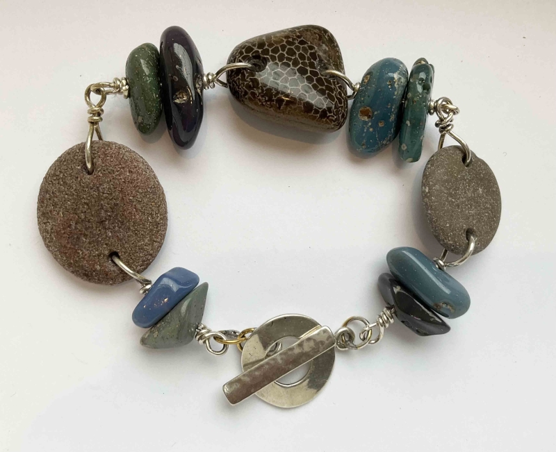 Charlevioux Stone, Leland Blue & Beachstone Bracelet